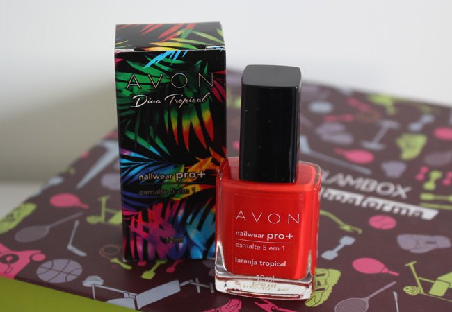 esmalte vermelho avon 5 em 1 diva tropical