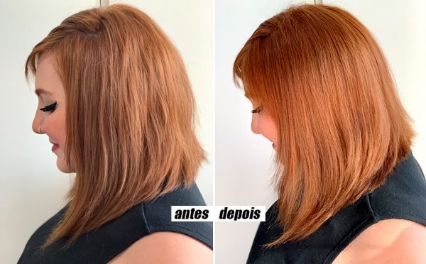 Antes e depois: máscara tonalizante para cabelo ruivo, Maxton Máscara ...