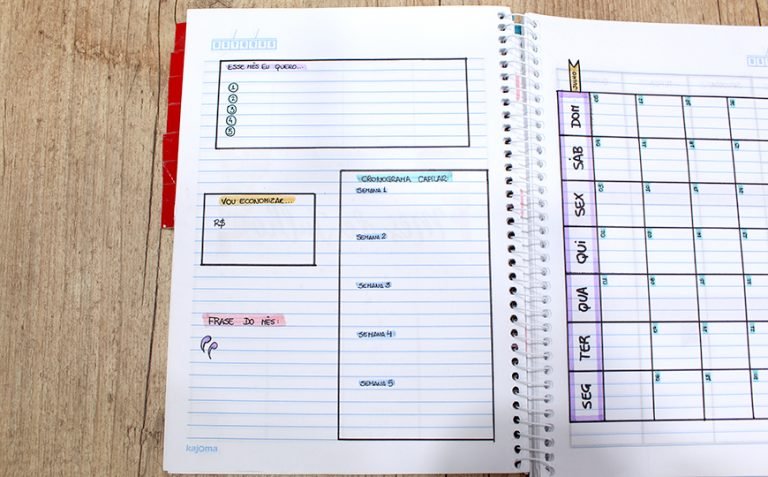 Como fazer um planner em casa? | Planner para iniciantes – JUROMANO.COM